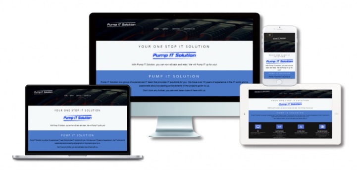 Pump IT Solution Responsive Website Design